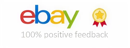 eBay 100% positive feedback and warehouse storage
